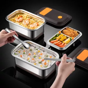 Kotak Makan Tengah Hari Termal Mudah Alih dengan Beg